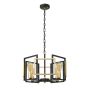 Italux PRIMERO PND-44003-4-BK-GD Pakabinama lempa 4x60W/E27 IP20
