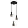Italux SANTIA PND-65342-3A-BK+SG Pakabinama lempa 3x40W/E27 IP20