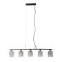 Italux Simona PND-40814-5-BK-HBR Pakabinama lempa 5x40W/E14 IP20