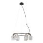 Italux Simona PND-40814-6-BK-HBR Pakabinama lempa 6x40W/E14 IP20