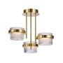 Italux Tiara PND-77362-3-24W-GD Stropo šviestuvas 3x24W/LED 3000K 2603lm IP20