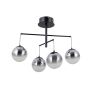 Italux Velada PND-34381-4-BK Pakabinama lempa 4x20W/LED 3000K 1810lm IP20