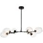 Step Into Design MODERN ORCHID ST-1232-6 black transparent Stropo šviestuvas 6x60W/E27 IP20