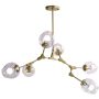Step Into Design MODERN ORCHID ST-1232-6 GOLD transparent Stropo šviestuvas 6x60W/E27 IP20