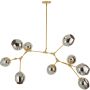 Step Into Design MODERN ORCHID ST-1232-9 gold smoky Stropo šviestuvas 9x60W/E27 IP20