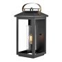 Quintiesse ATWATER QN-ATWATER-L-BK Sienos lempa 1x60W/E27 IP44