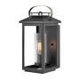 Quintiesse ATWATER QN-ATWATER-M-BK Sienos lempa 1x60W/E27 IP44