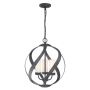 Quintiesse BLACKSMITH QN-BLACKSMITH-3P-OBK Pakabinama lempa 3x40W/E14 IP44