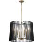 Quintiesse LINARA QN-LINARA-6P-BK Švieslentė 6x60W/E14