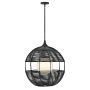 Quintiesse Maddox QN-MADDOX-P-M-BK-BK Pakabinama lempa 1x60W/E27 IP44