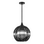 Quintiesse Maddox QN-MADDOX-P-S-BK-BK Pakabinama lempa 1x60W/E27 IP44