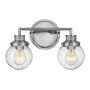 Quintiesse POPPY QN-POPPY2-PC-BATH Sienos lempa 2x60W/E27 IP44
