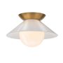 Quintiesse Saucer QN-SAUCER-FM-AB-OPAL Lubų šviestuvas 1x40W/E27 IP20