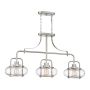 Elstead Lighting QUOIZLE QZ-TRILOGY-ISLE-BN Švieslentė 3x60W/E27
