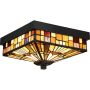 Quoizel INGLENOOK QZ-INGLENOOK-F Lubų šviestuvas 2x60W/E27 IP44