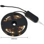 Trio RACER R65555102 LED juostelė 1x15w/led 3000k 1250lm ip20