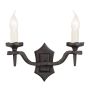 Elstead Lighting RECTORY RY2B-BLACK Sienos lempa 2x60W/E14
