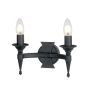 Elstead Lighting SAXON SAX2-BLK Sienos lempa 2x60W/E14