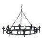 Elstead Lighting SAXON SAX8-BLK Švieslentė 8x60W/E14