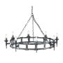 Elstead Lighting SAXON SAX8-BLK-SIL Švieslentė 8x60W/E14