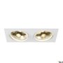 SLV NEW TRIA 113841 Įmontuojamas apšvietimas 2x75W/GU10/ES111 IP20
