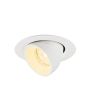 SLV NUMINOS® 1010054 Įmontuojamas apšvietimas 1x6.9W/LED 3000K 950lm