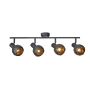Italux Harley SPL-3480-4-GR-GD Taškinis šviestuvas 4x40W/E14 IP20