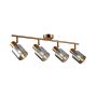 Italux Santia SPL-65342-4-BRO-SG Taškinis šviestuvas 4x40W/E14 IP20