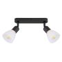 Light Prestige Malta LP-877/2W BK Taškinis šviestuvas 2x40W/E14 IP20