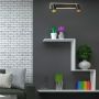 Light Prestige Parma LP-0612/2WS BK Taškinis šviestuvas 2x50W/GU10 3000K|4000K|6000K IP20