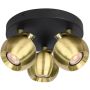 Italux Lafin SPL-45379-3R-BK-GD Taškinis šviestuvas 3x10W/GU10 IP20