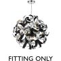 Dar Lighting Swash SWA1350-SP Pakabos 9x40w/g9