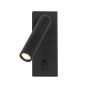 Italux Nova WL-46376-1-BK Sienos lempa 1x2.5W/LED 3000K 153lm IP20