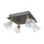 Italux Orella WL-34393-4S-BK-HBR Taškinis šviestuvas 4x16W/LED 3000K 788lm IP20