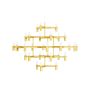 King Home ATOMIC GRANDE XCP9120-30.GOLD Pakabinama lempa 30x10W/G9 IP20