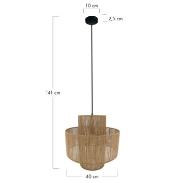 Dijk JUTE 104665 lampa wisząca 1x40W/E27 IP20
