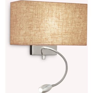 Ideal Lux HOTEL 103204 Sienos lempa 1x60W/E27+1x1,5W/LED ip20