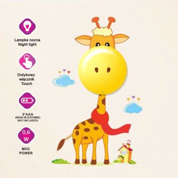 Milagro GIRAFFE ML114 Sienos lempa 1x0,6W/LED