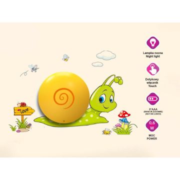 Milagro SNAIL ML113 Sienos lempa 1x0,6W/LED