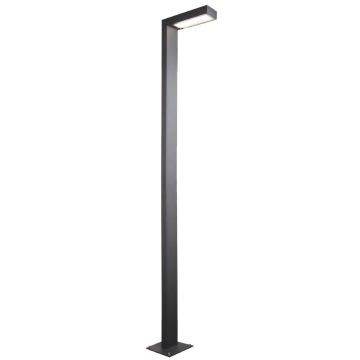 Norlys ASKER POLE 1363GR Gatvės šviesos stulpas 1x18W/LED 3000K 1710LM IP65