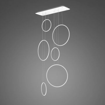 Altavola Design Ledowe okręgi LA076/P_90_in_4k_white_dimm Pakabinama lempa 6x130W/LED 4000K 7800lm IP44