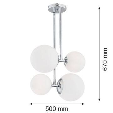 Argon ASPEN 1646 Pakabinama lempa 4x15W/E27 IP20