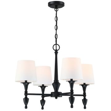 Cosmolight AUSTIN P04166BK-WH żyrandol 4x40W/E27 IP20