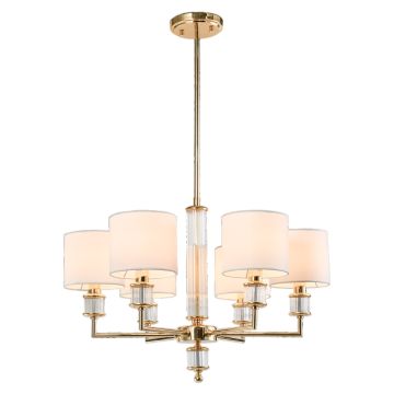 Cosmolight SUTTON P06385AU-WH Stropo šviestuvas 6x40W/E14 ip20