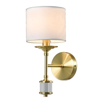 Cosmolight SUTTON W01845BR-WH Sienos lempa 1x25W/E14 ip20