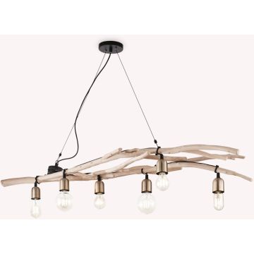 Ideal Lux DRIFTWOOD 180922 Pakabinama lempa 6x60W/E27 ip20