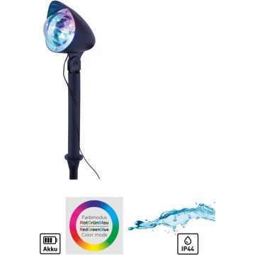 Paul Neuhaus DISCO 19035-18 Sodų prožektorius 1x3W/LED RGB ip44
