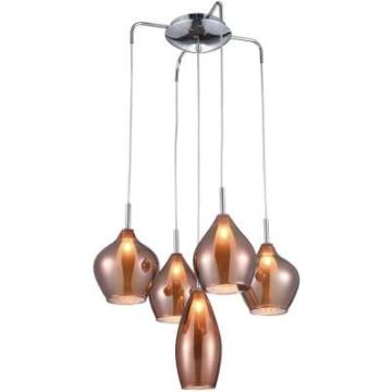 AZzardo AMBER MILANO 5 AZ3172 Pakabinama lempa 5x40W/G9 IP20