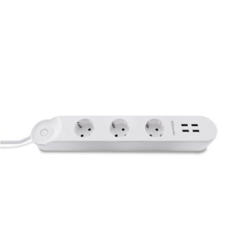 AZzardo WIFI POWER STRIP+USB 32A AZ3477 Laidų kištukas