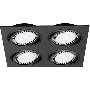 Zuma Line BOXY 20073-BK Įmontuojamas apšvietimas 4x15W/GU10/ES111 IP20
